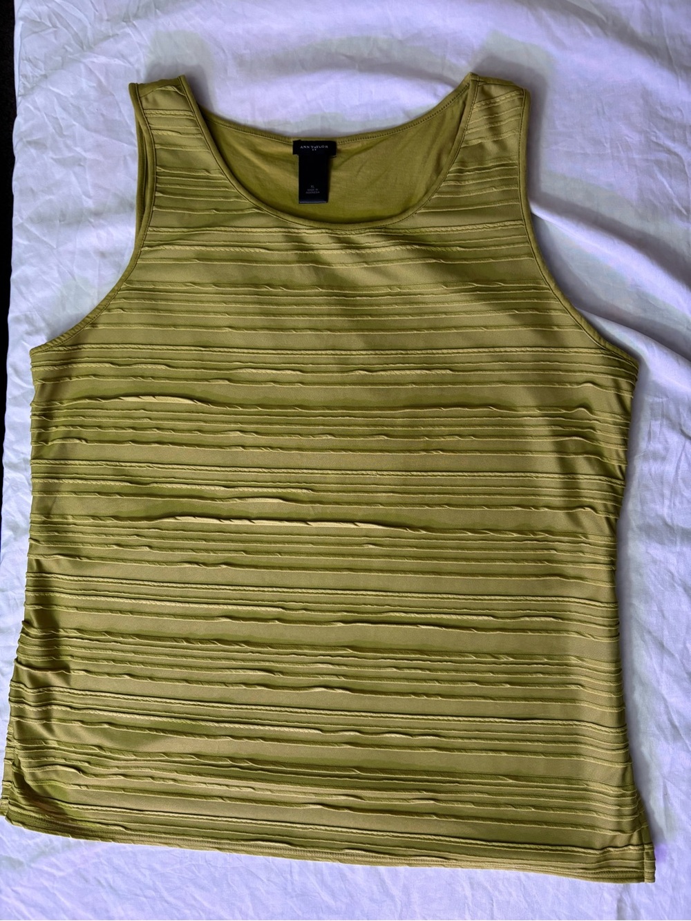 Olive Ann Taylor Textured Tank Top Lined - Women